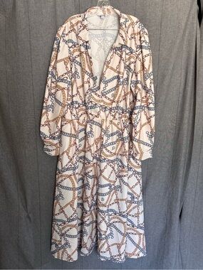 LTS Long Tall Sally Women’s Plus Size 20 Dress Multi Colored Nautical Chain Chic
